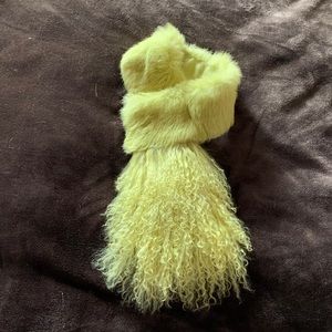 Rabbit and Mongolian fur scarf by Renee NY